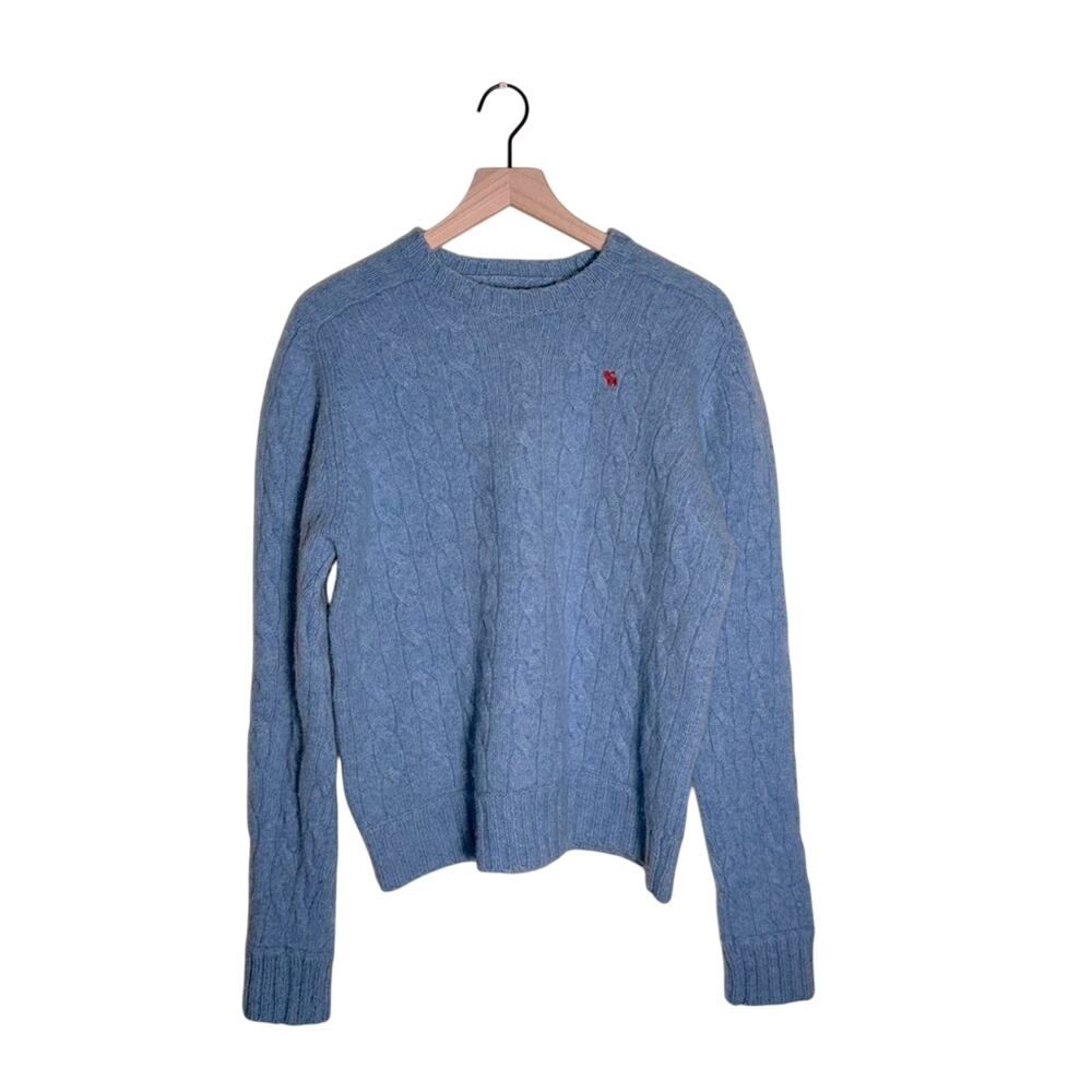 VNTG ABERCROMBIE 90s cashmere wool blend ribbed crewneck Sweater XL